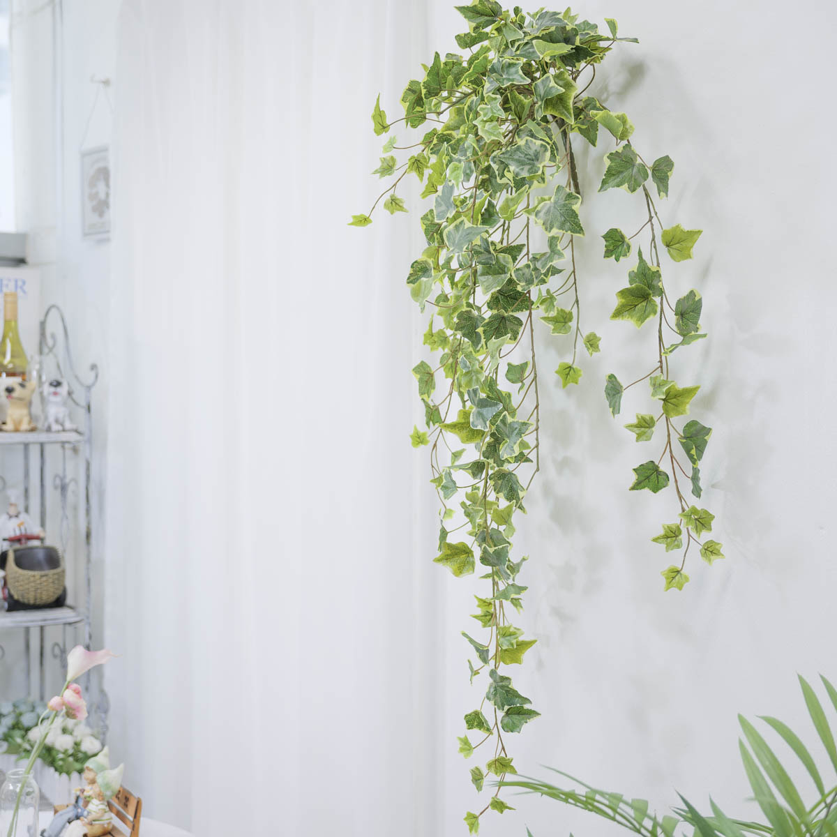 리얼 잎사귀 인조식물 조화넝쿨 바인 부쉬