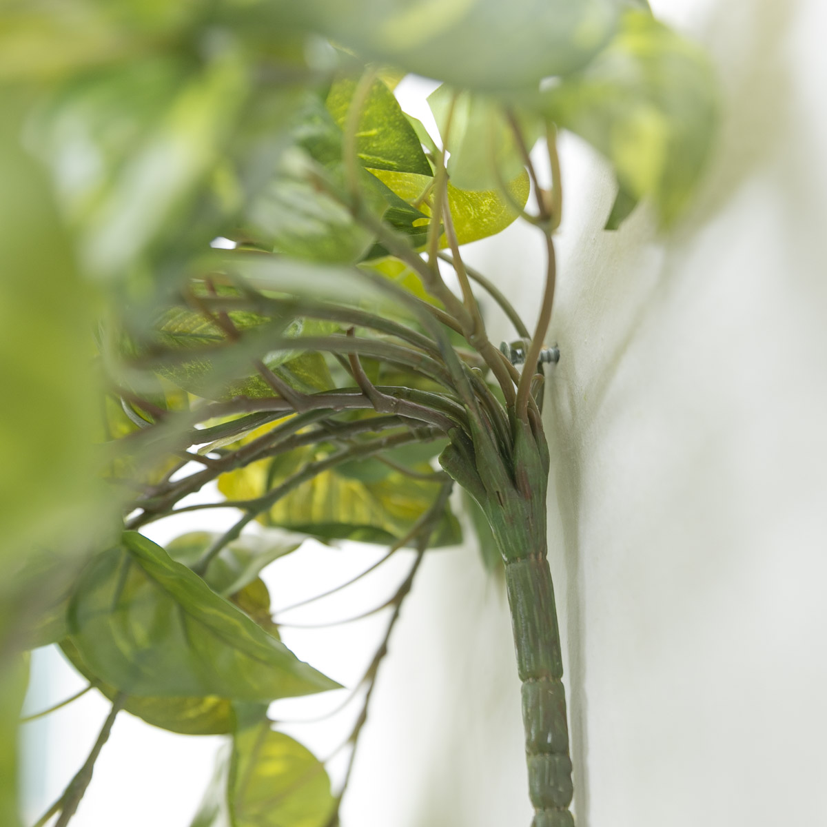 리얼 잎사귀 조화넝쿨 바인 105cm 포테이토잎부쉬 그린