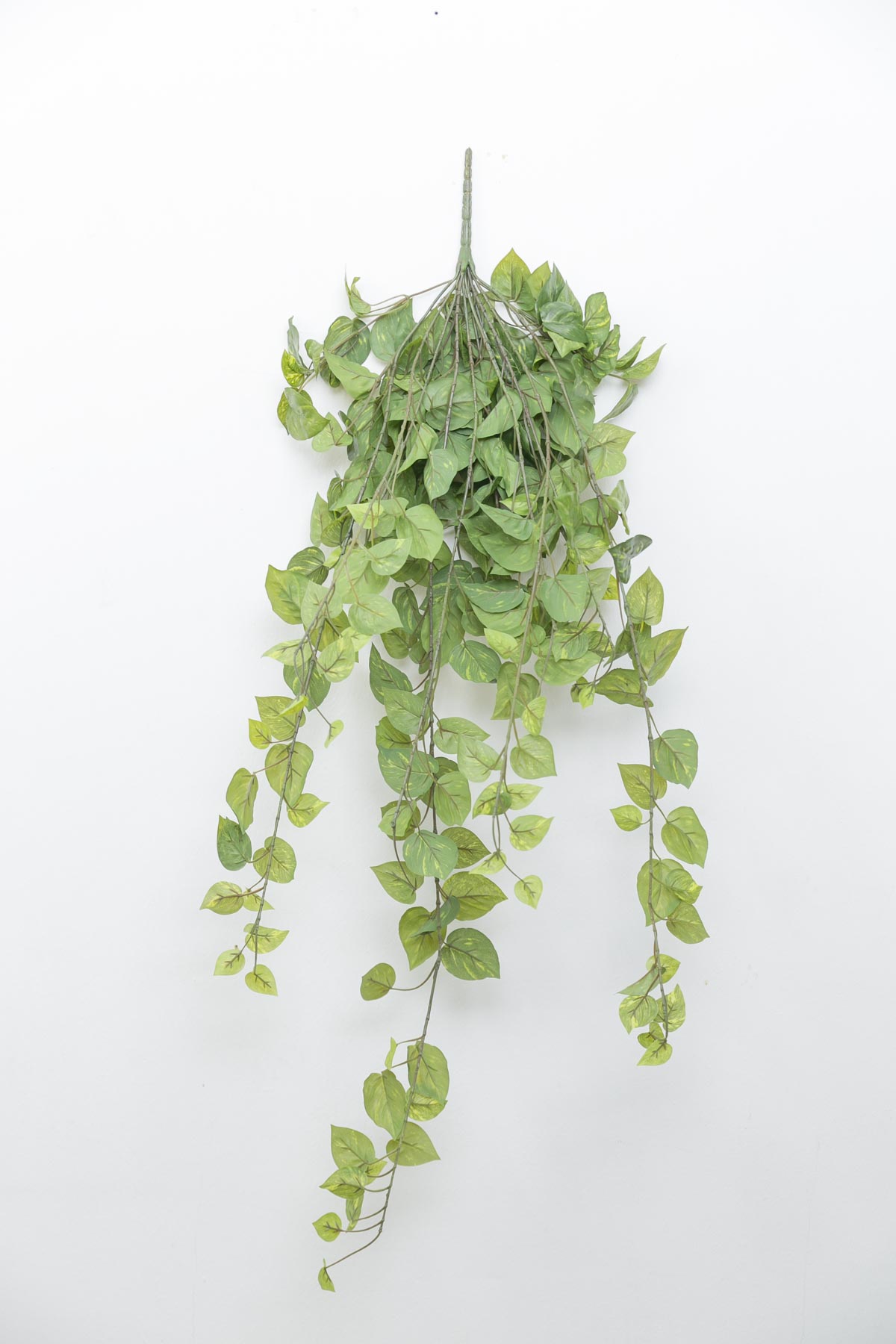 리얼 잎사귀 조화넝쿨 바인 105cm 스킨부쉬 그린/화이트