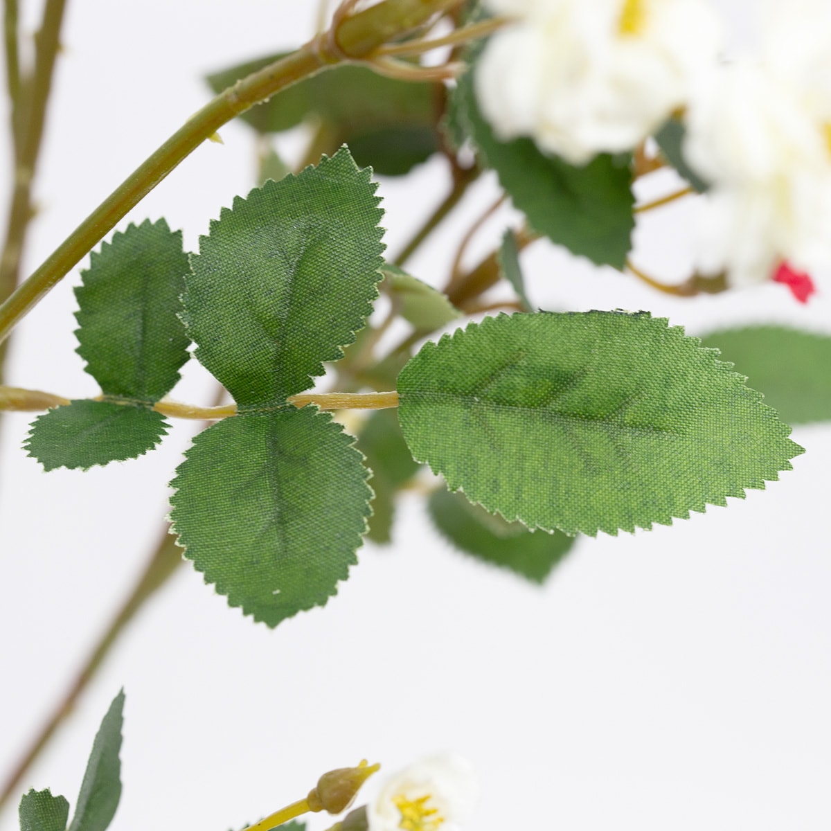 실크플라워 재스민 꽃 가지 72cm, 조화꽃 잎사귀디테일