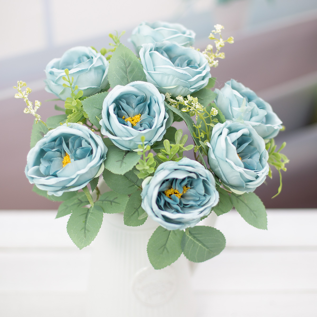 잉글리시 줄리엣 장미 꽃 부쉬 블루