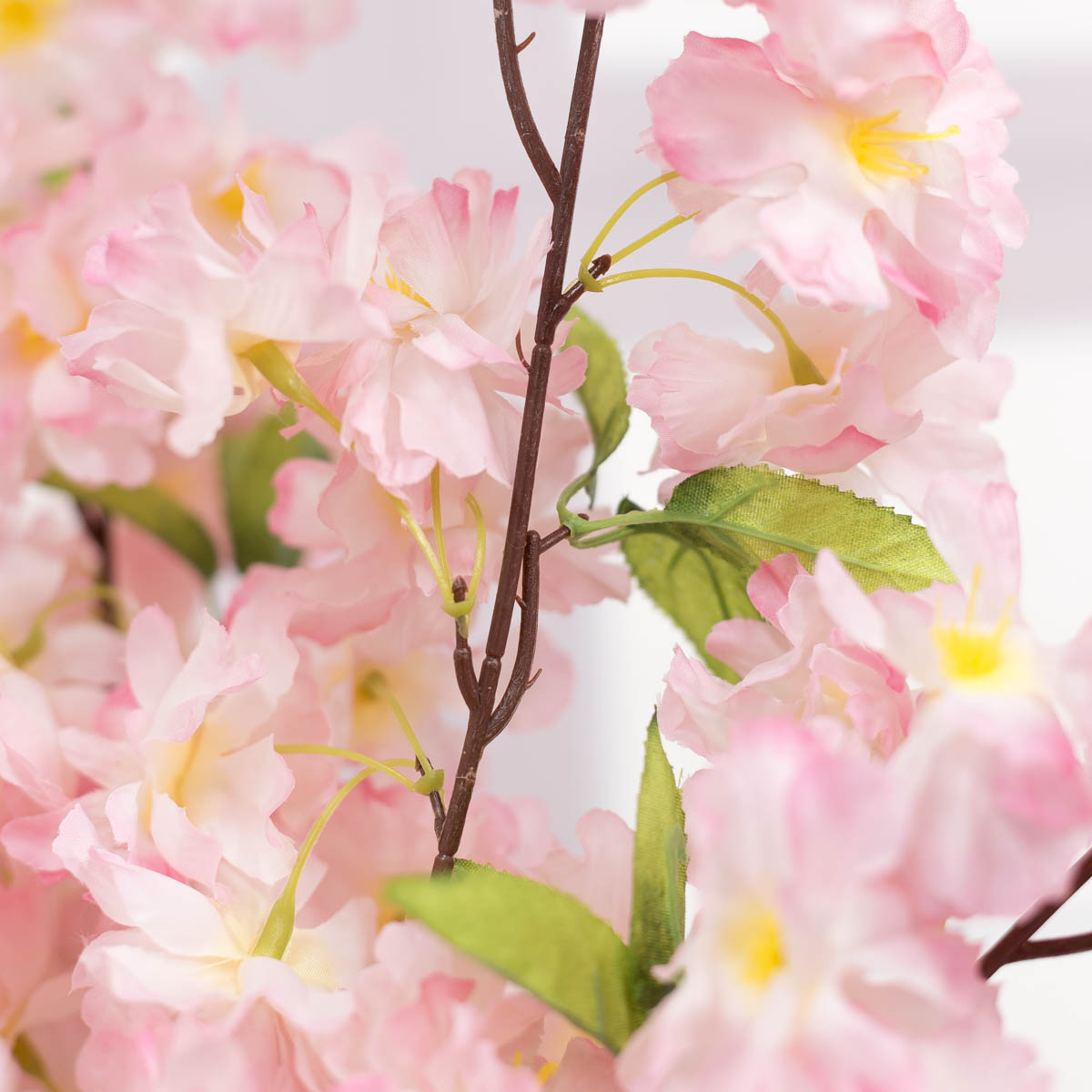 실크플라워 겹벚꽃 블룸 봄 벚꽃조화 가지 105cm 줄기 디테일