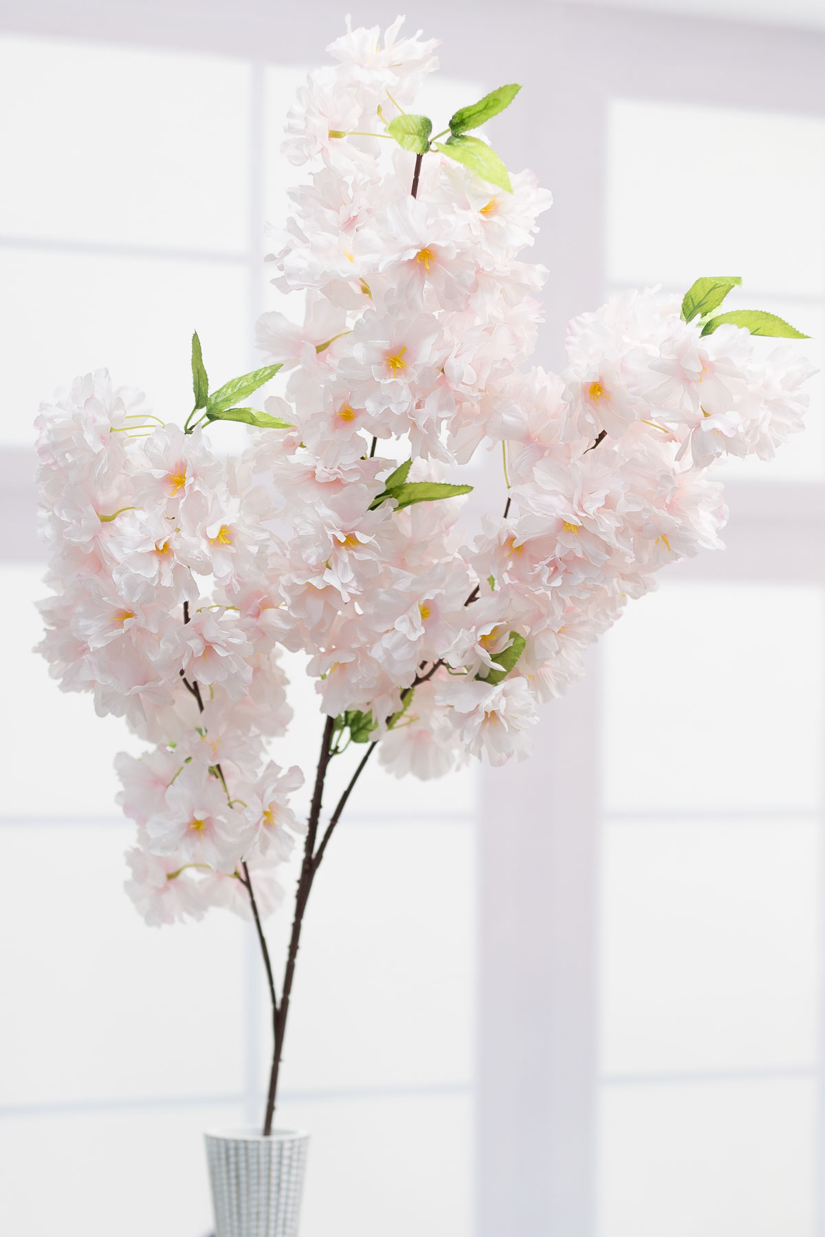 실크플라워 겹벚꽃 블룸 봄 벚꽃조화 가지 105cm 라이트핑크