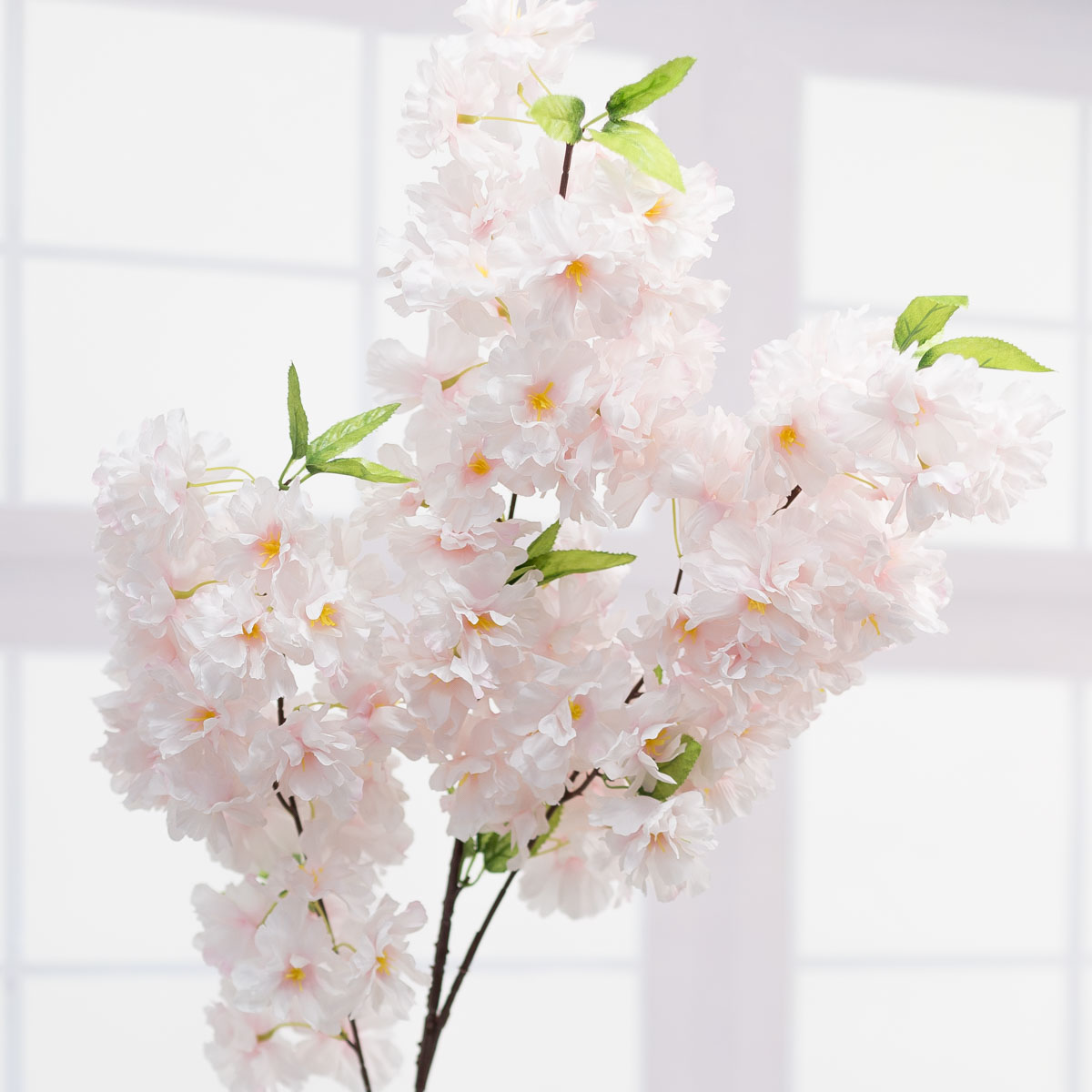 실크플라워 겹벚꽃 블룸 봄 벚꽃조화 가지 105cm 라이트핑크 줄기위쪽