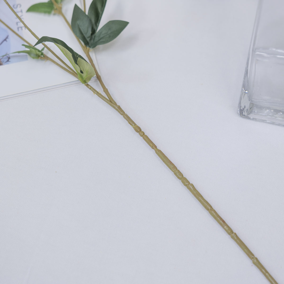 실크플라워 버터플라이 라넌큘러스 조화꽃 가지 65cm 줄기디테일