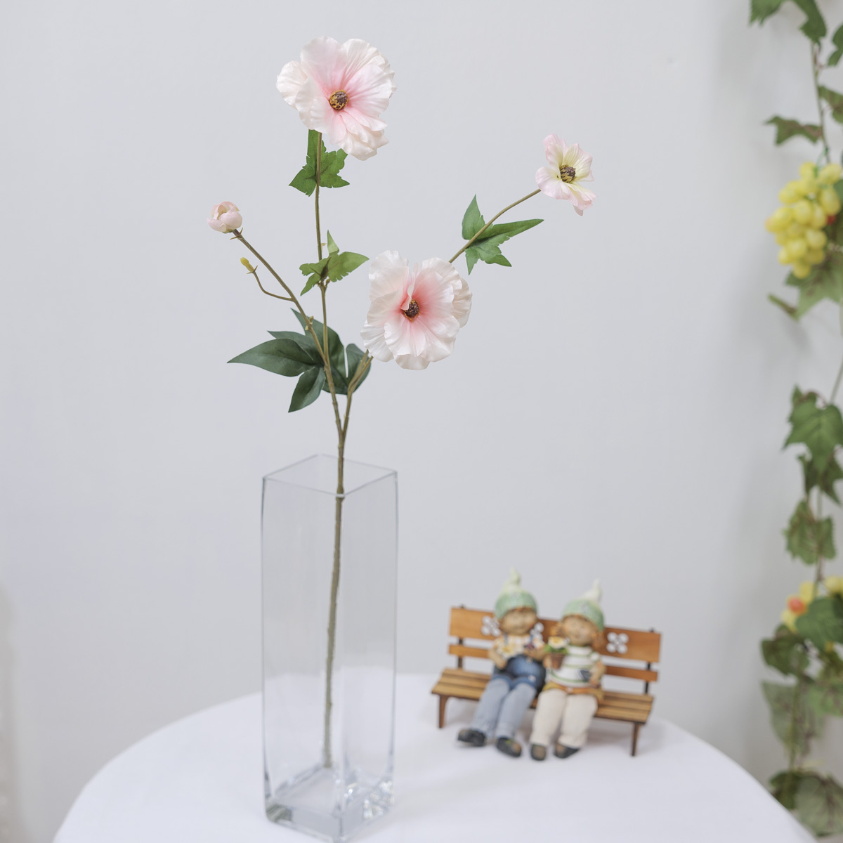 실크플라워 버터플라이 라넌큘러스 꽃 가지 65cm, 러넌큘러스 상품 다중이미지 썸네일