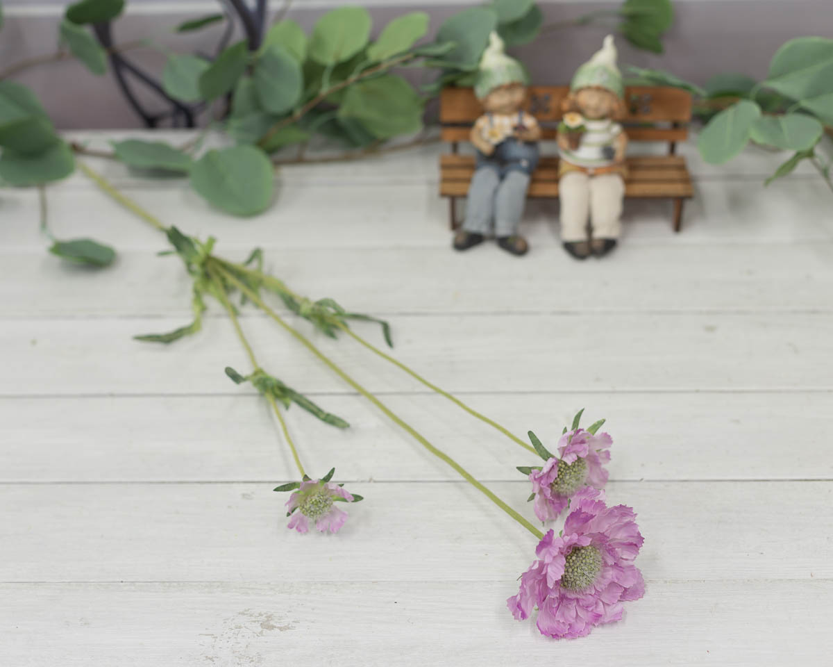 세송이 스카비오사 꽃 가지 62cm Lilac(라일락)