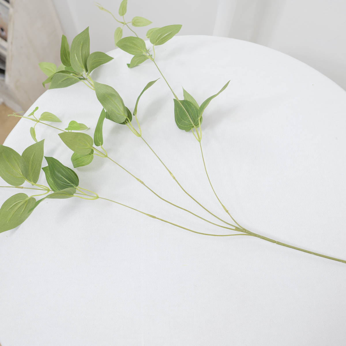 실크플라워 클레마티스조화 잎사귀 넝쿨조화 130cm 잔줄기와 기본줄기 디테일