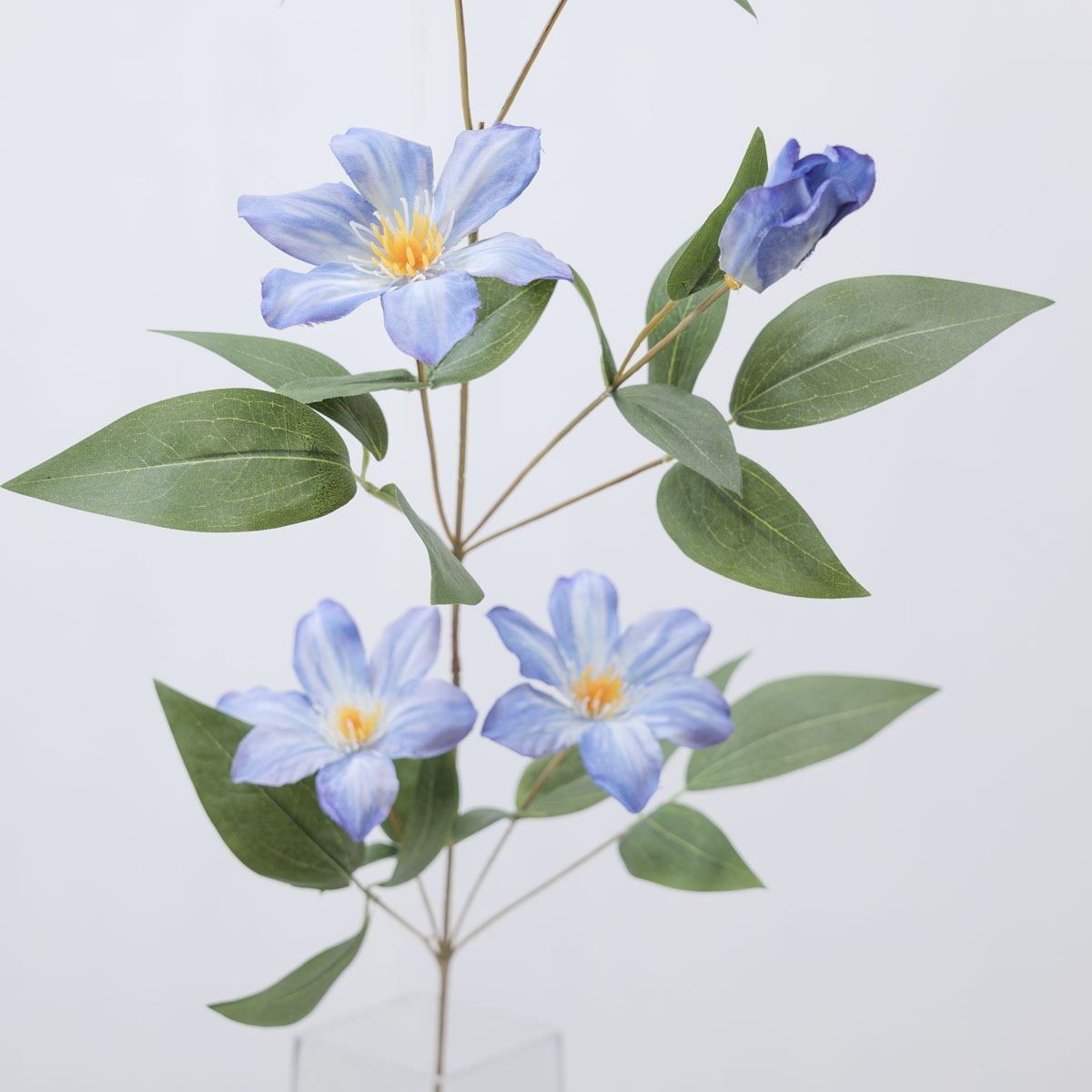 실크플라워 클레마티스조화 꽃 가지 83cm, 으아리꽃 야생화 들꽃 상품 다중이미지 썸네일