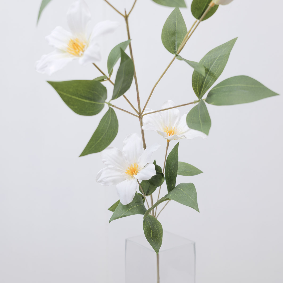 실크플라워 클레마티스조화 꽃 가지 83cm, 으아리꽃 야생화 들꽃 상품 다중이미지 썸네일