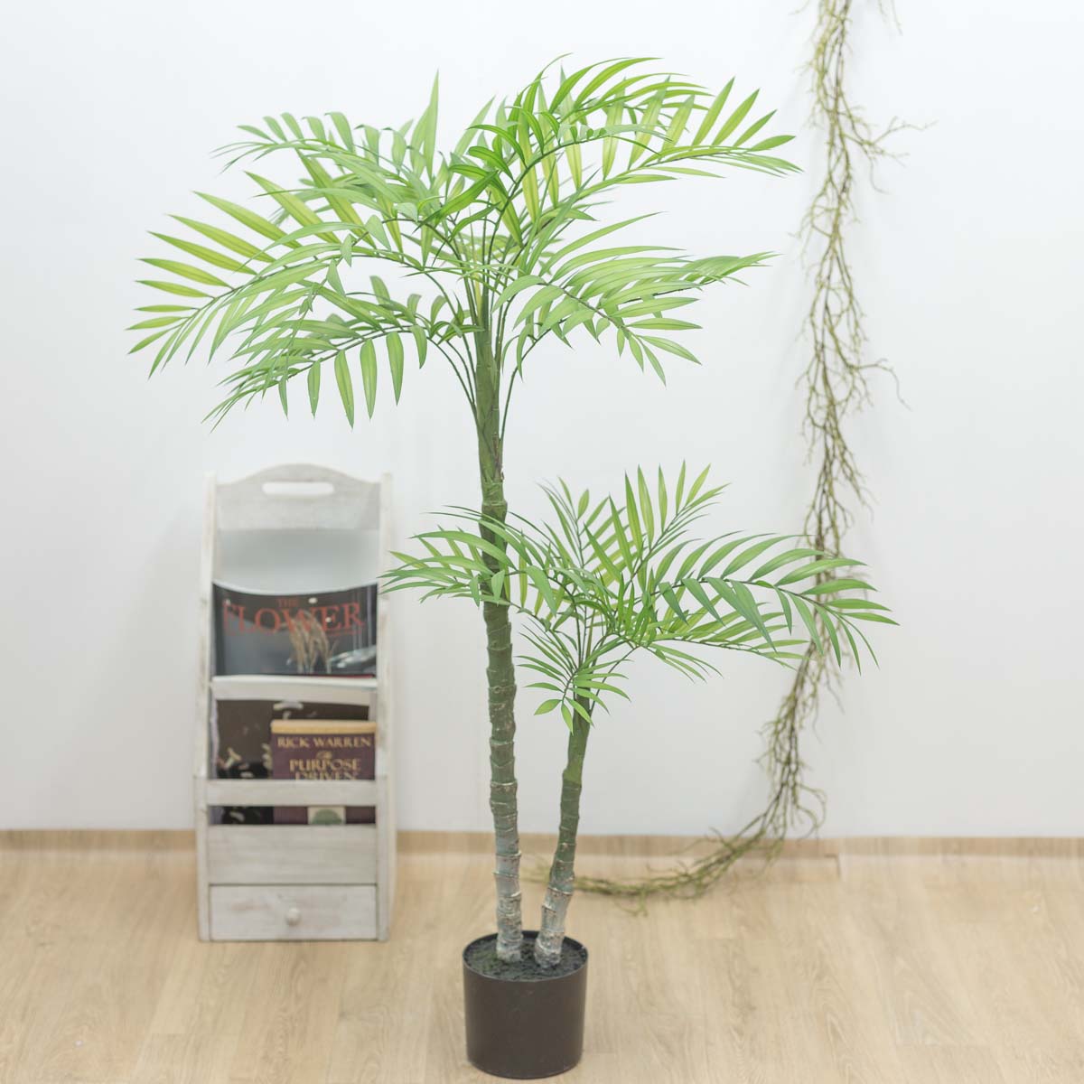 인조나무 아레카야자수 2단 145cm 블랙포트 전체사진
