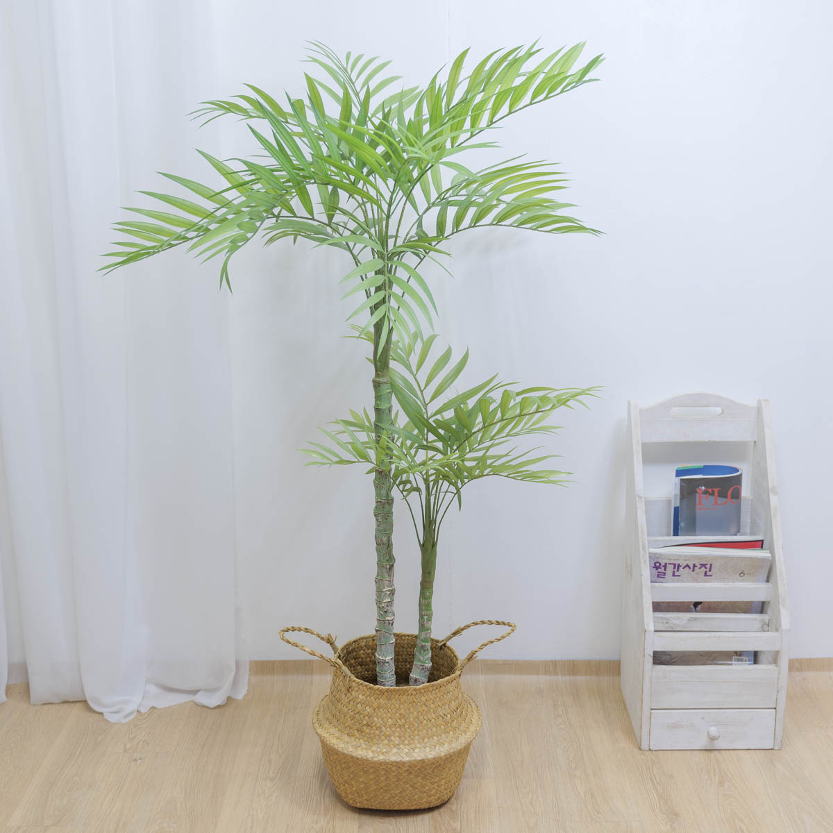 인조나무 아레카야자수 2단 145cm 블랙포트 화분커버 샘플사진