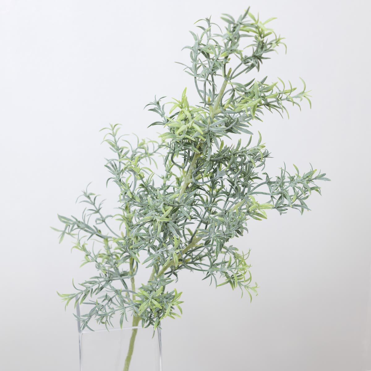 실크플라워 리얼 로즈마리 잎사귀 조화식물 가지 62cm 위에서 본 사진