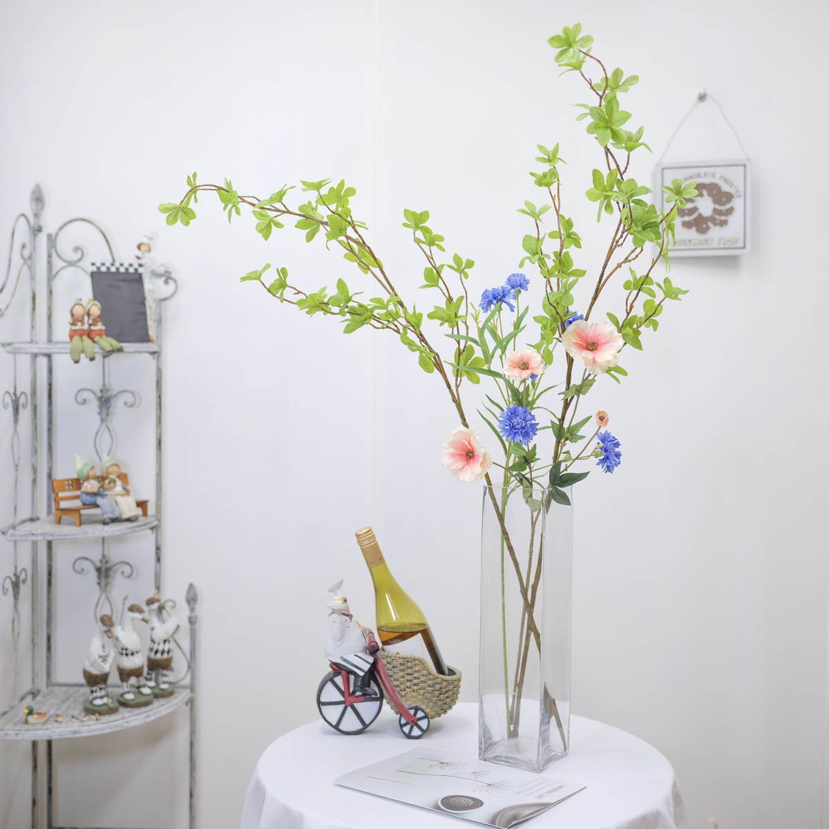 조화식물 엔키안투스 나무 가지 110cm 조화꽃과 연출