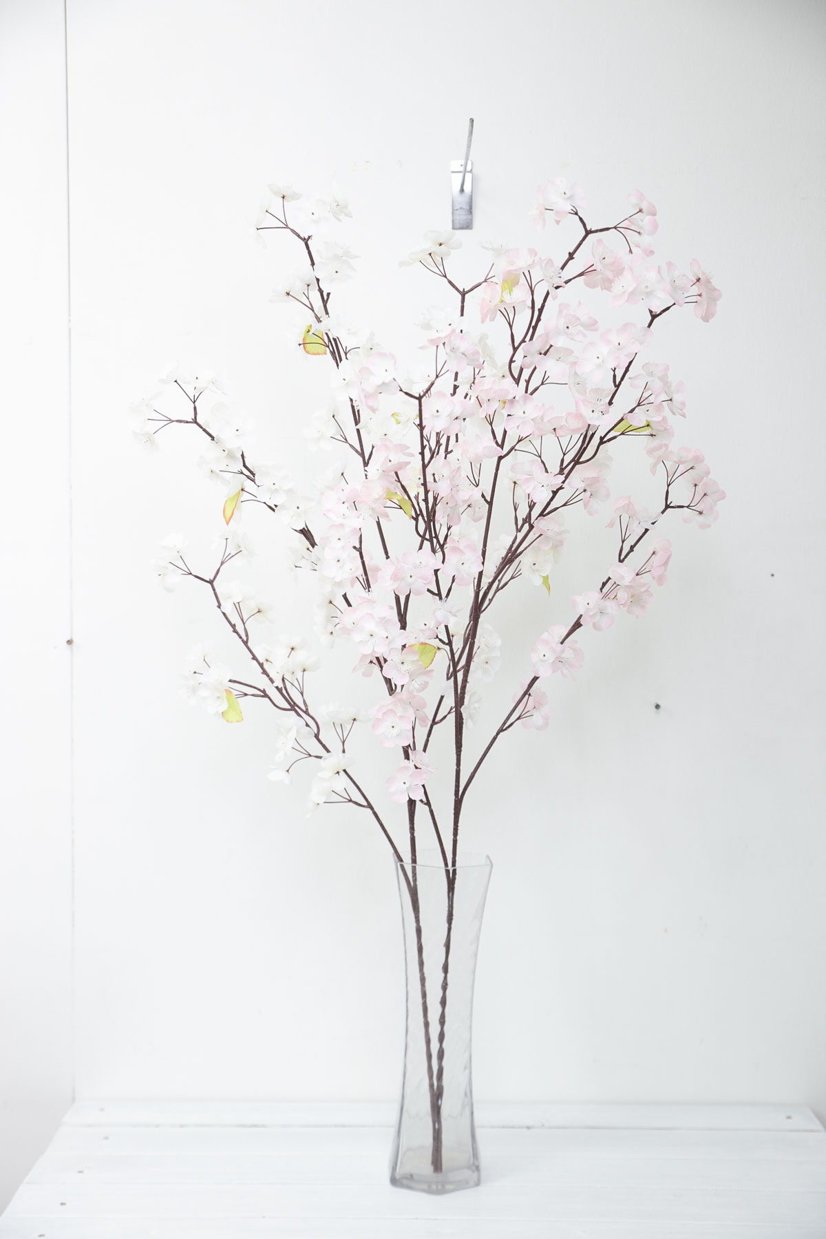 봄 벚꽃 가지 105cm 크림 핑크 화병사진