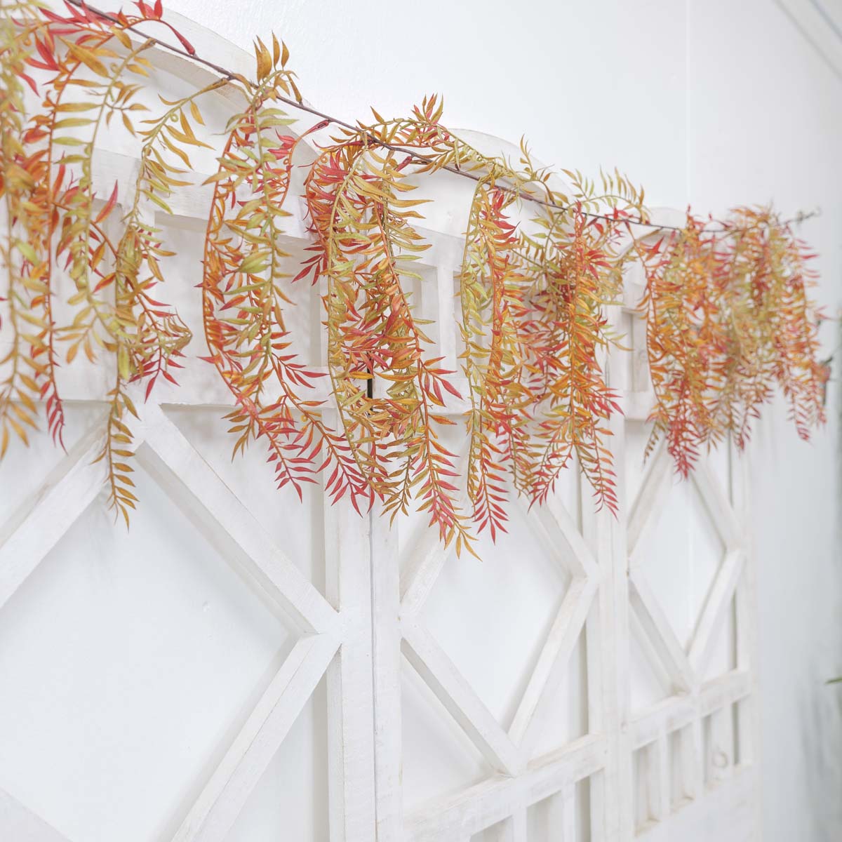 조화넝쿨 페퍼베리 잎사귀 단풍 갈란드 180cm, 인조 단풍조화 가랜드 상품 다중이미지 썸네일