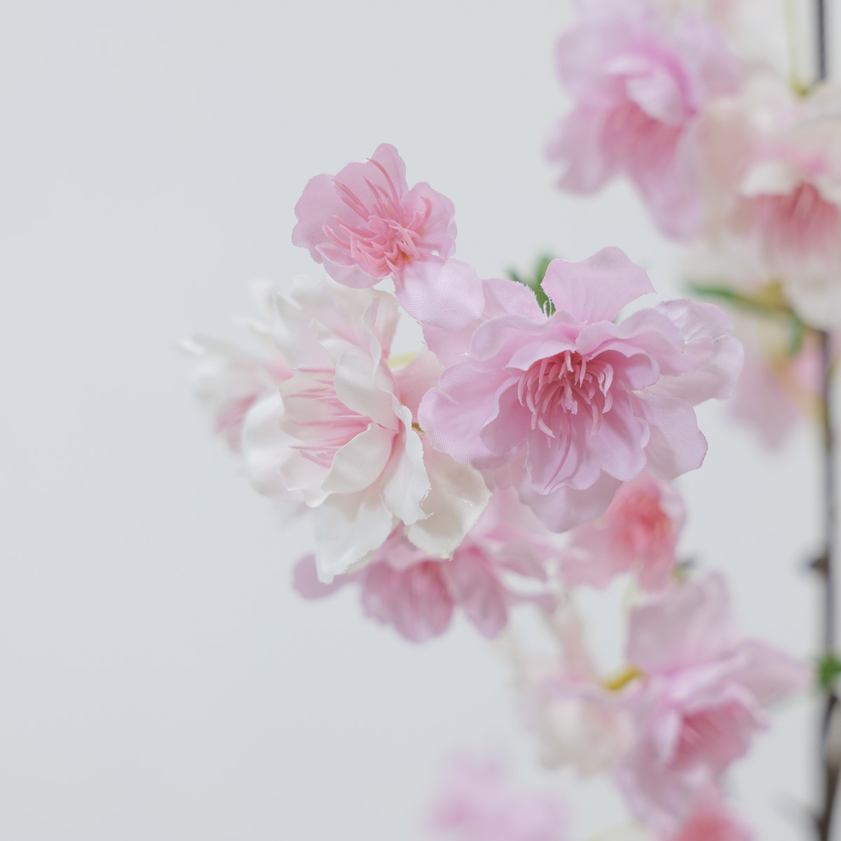 실크플라워 리얼 벚꽃 브렌치 100cm, 고급 조화꽃 뉴벚꽃가지 크림 엘티핑크 다크핑크 상품 다중이미지 썸네일