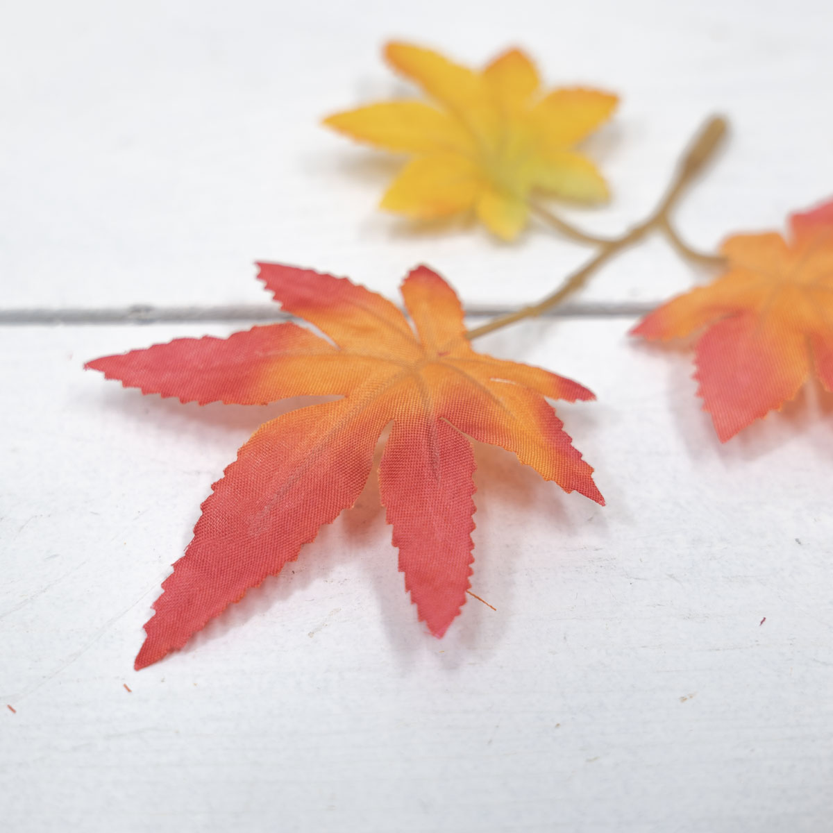 가을조화 단풍잎 1봉지 인조단풍 조화잎 레드/오렌지 잎사귀디테일